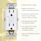 Faith Self-Test 15A GFCI Outlet, GFI Receptacle, White, PK 3 GLS-15A-WH-03 - alternate 3